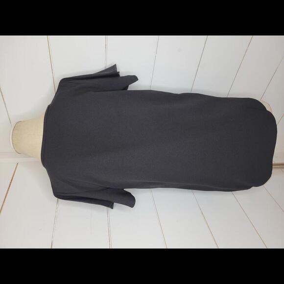 NWOT Boutique Zenana black flutter sleeve blouse - Picture 3 of 6